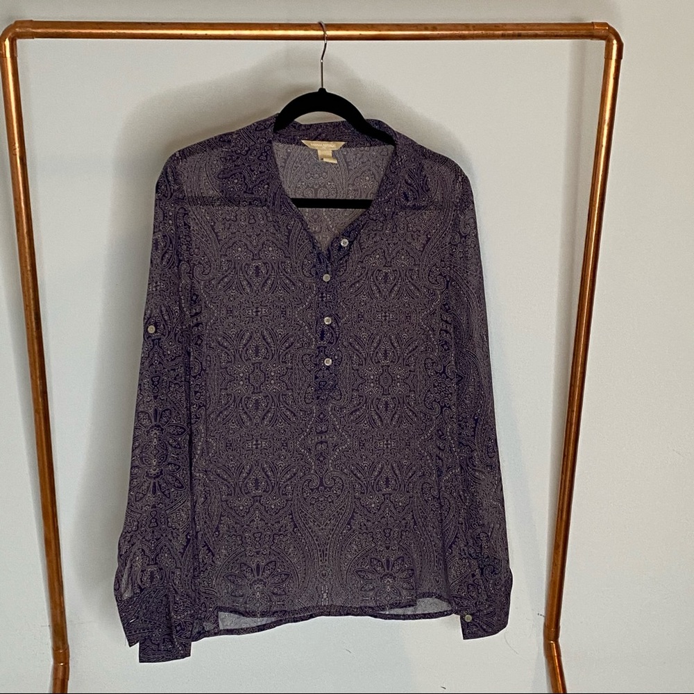 Sheet Banana Republic blouse